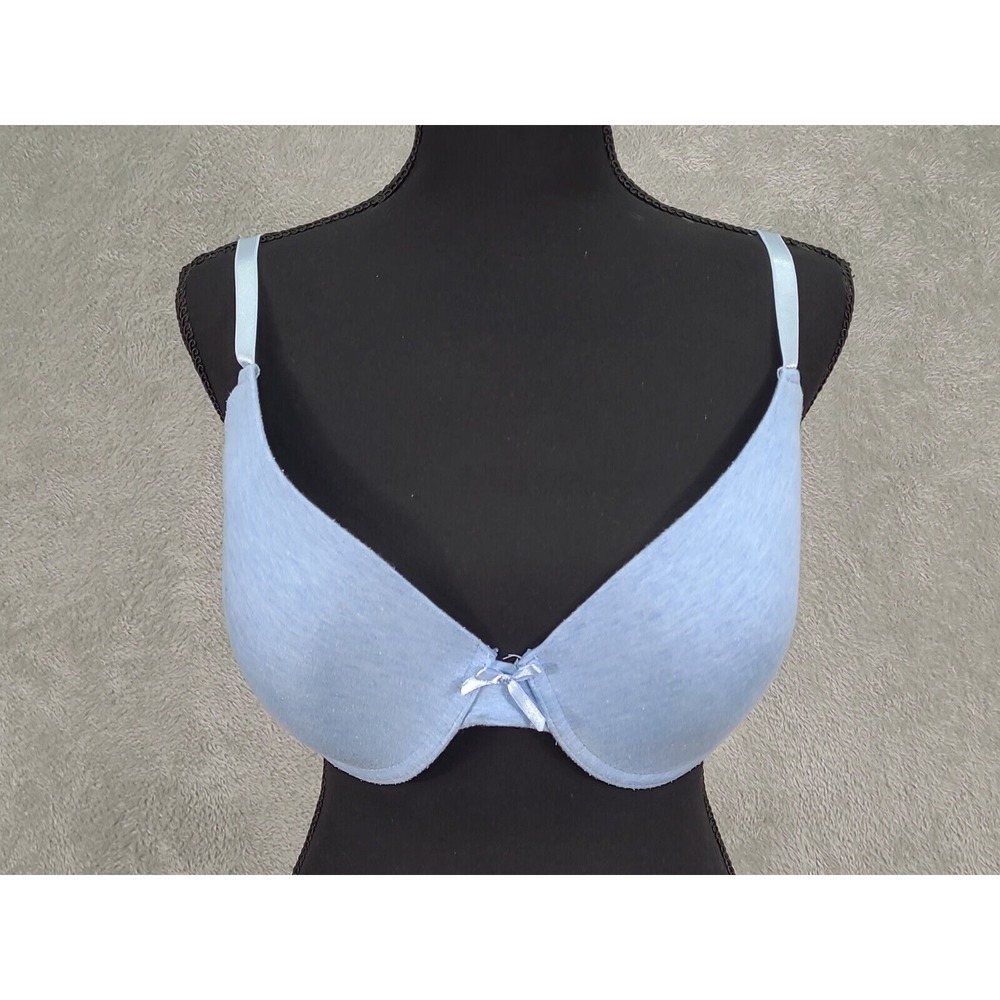 Secret Treasures 40D Padded‎ T-Shirt Bra Underwire Blue RN#15577
